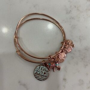 Disney x Alex and Ani // I Live in Fantasy Land Bracelet Set // Rose Gold